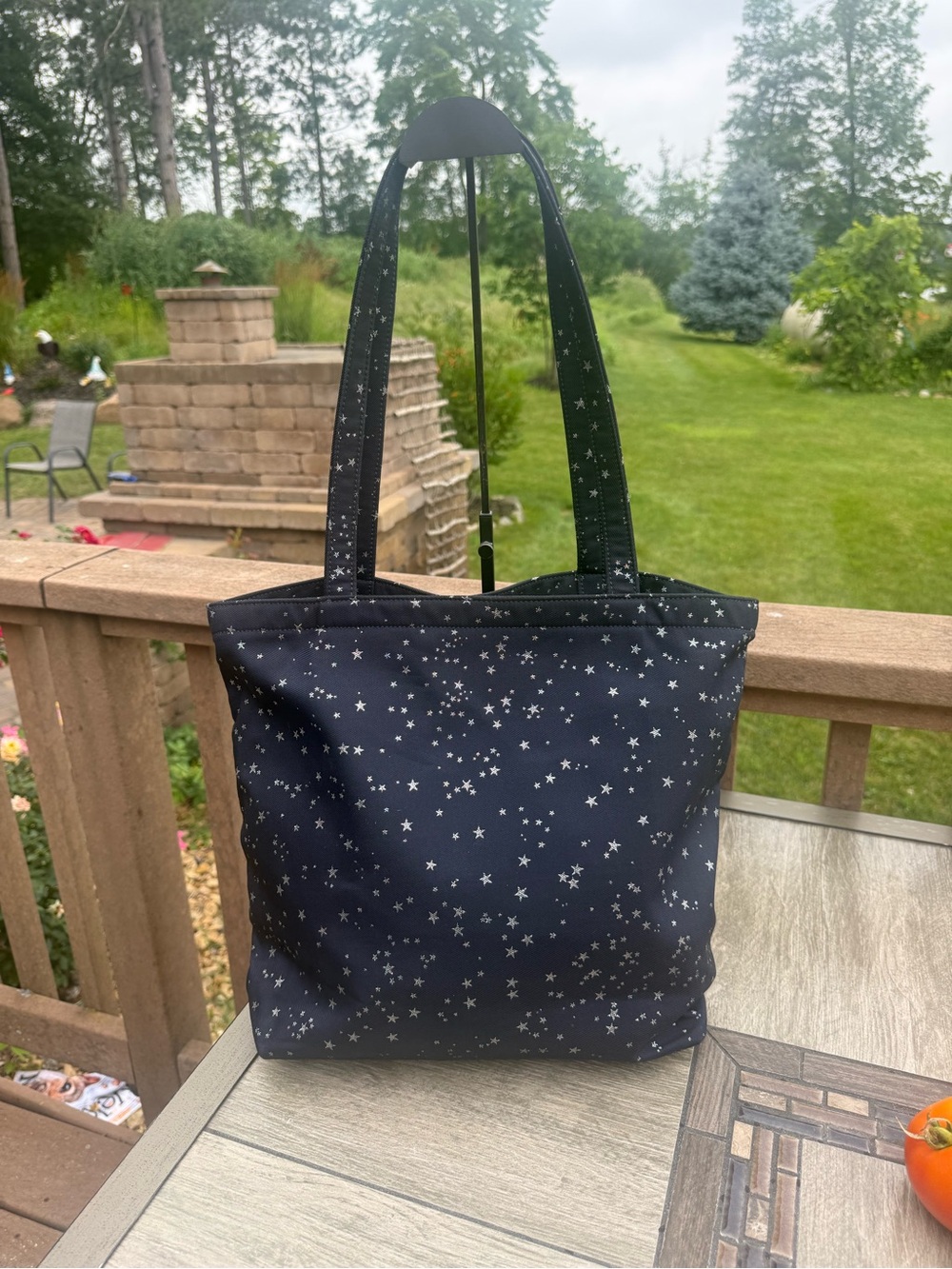 EUC Kate Spade New York "On Purpose" Midnight Stars Bow Tote Limited Edition - Picture 5 of 13